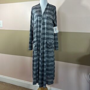 LulaRoe Sarah Multicolor Cardigan Sweater large